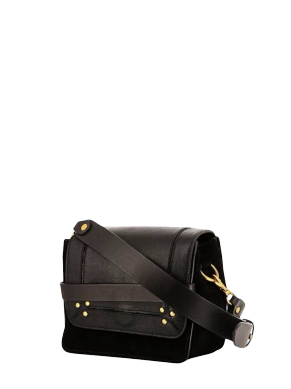 Jerome Dreyfuss Nicolas Snake Embossed Flap Front Adjustable Strap Crossbody Bag
